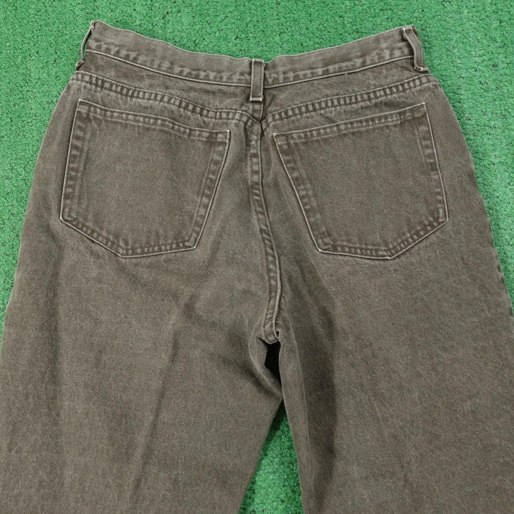 Vintage Lands' End Jeans Womens 12 Petite Green Straight Relaxed 31x27 90s 12P - Picture 5 of 8